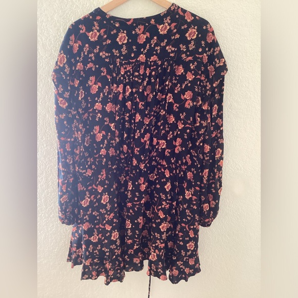 NWOT Free People Flower Fields Mini Dress in Dark Combo Size Medium - Picture 4 of 6